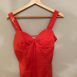 Moschino Jeans Dress in Pomegranate Orange size 8 42euro